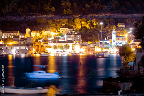 Town of Vis island evening view
