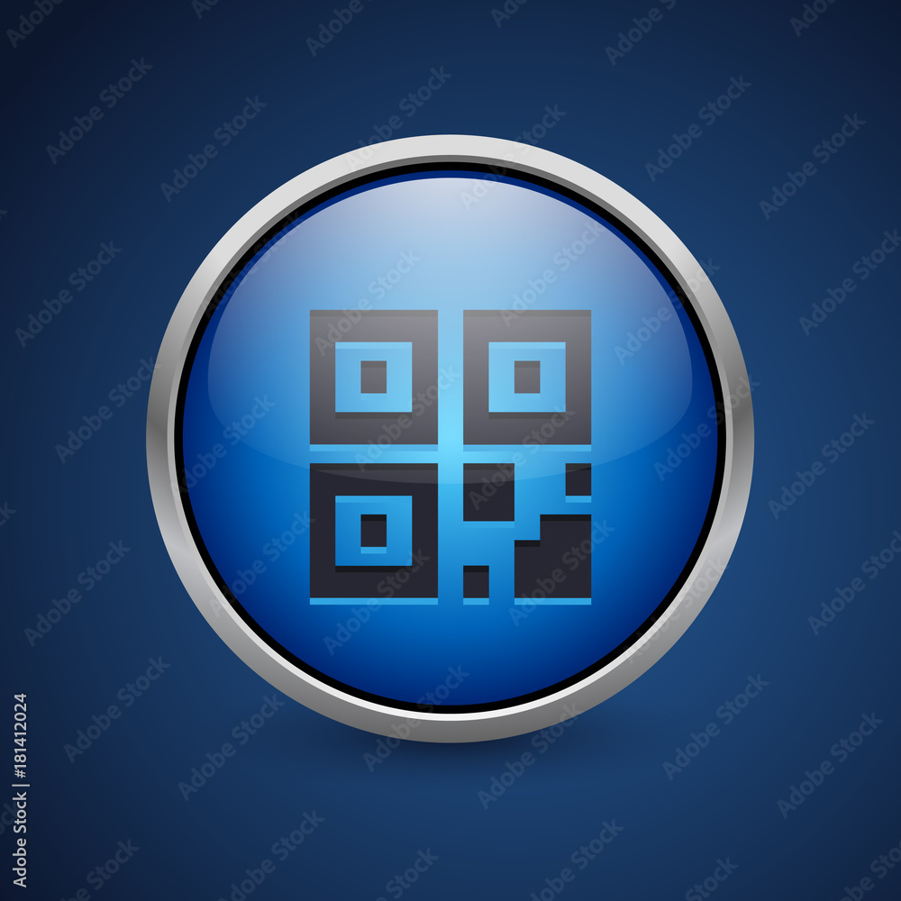 Push Button - Dark Blue Web Icon Push Button - Dark Blue Web Icon