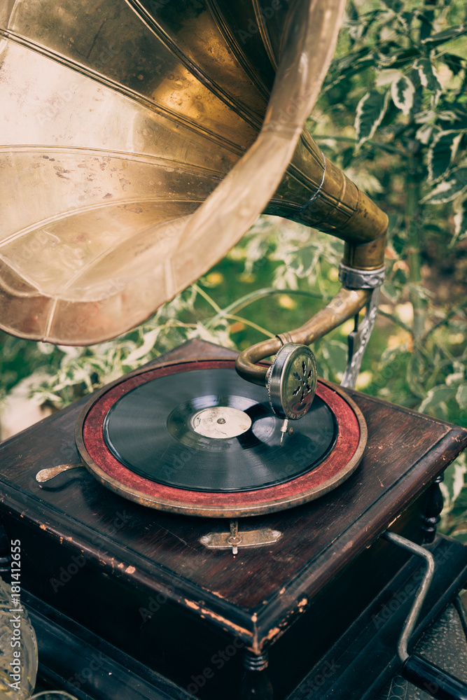 Vintage Gramophone Image & Photo (Free Trial)