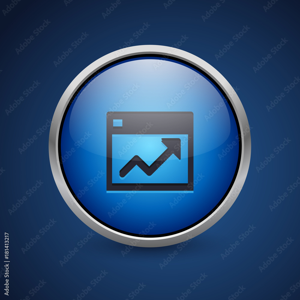 Push Button - Dark Blue Web Icon Push Button - Dark Blue Web Icon