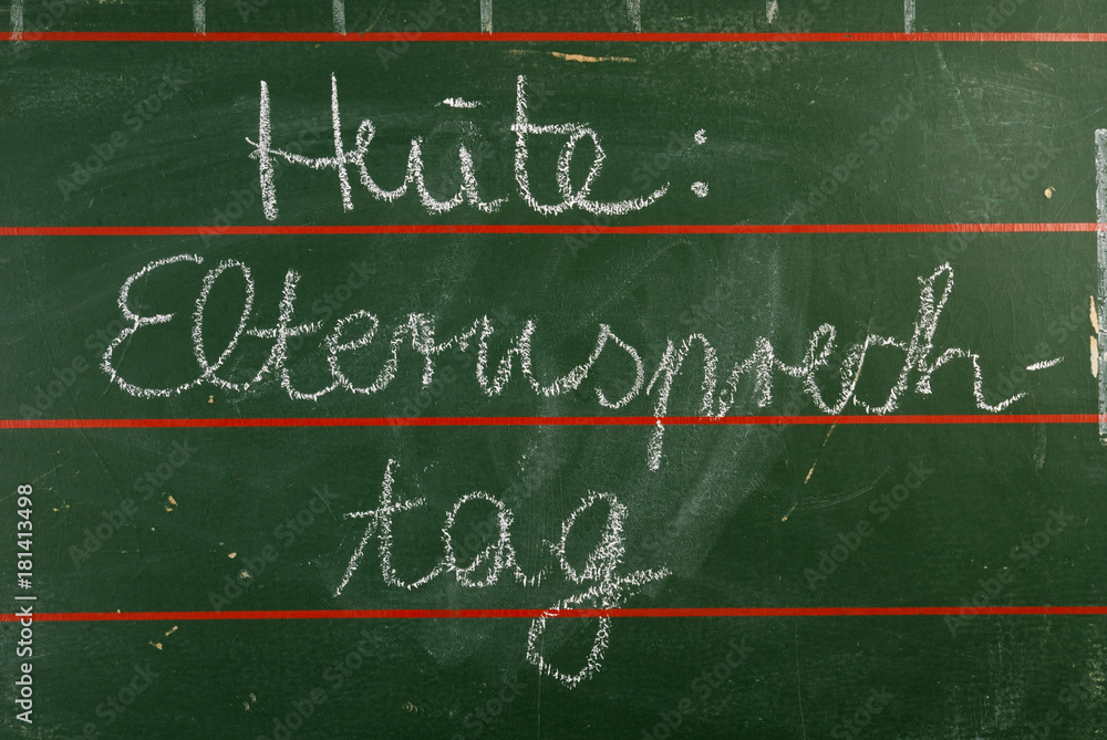 Schultafel mit Spruch Symbolfoto für Schule Stock Photo Adobe Stock