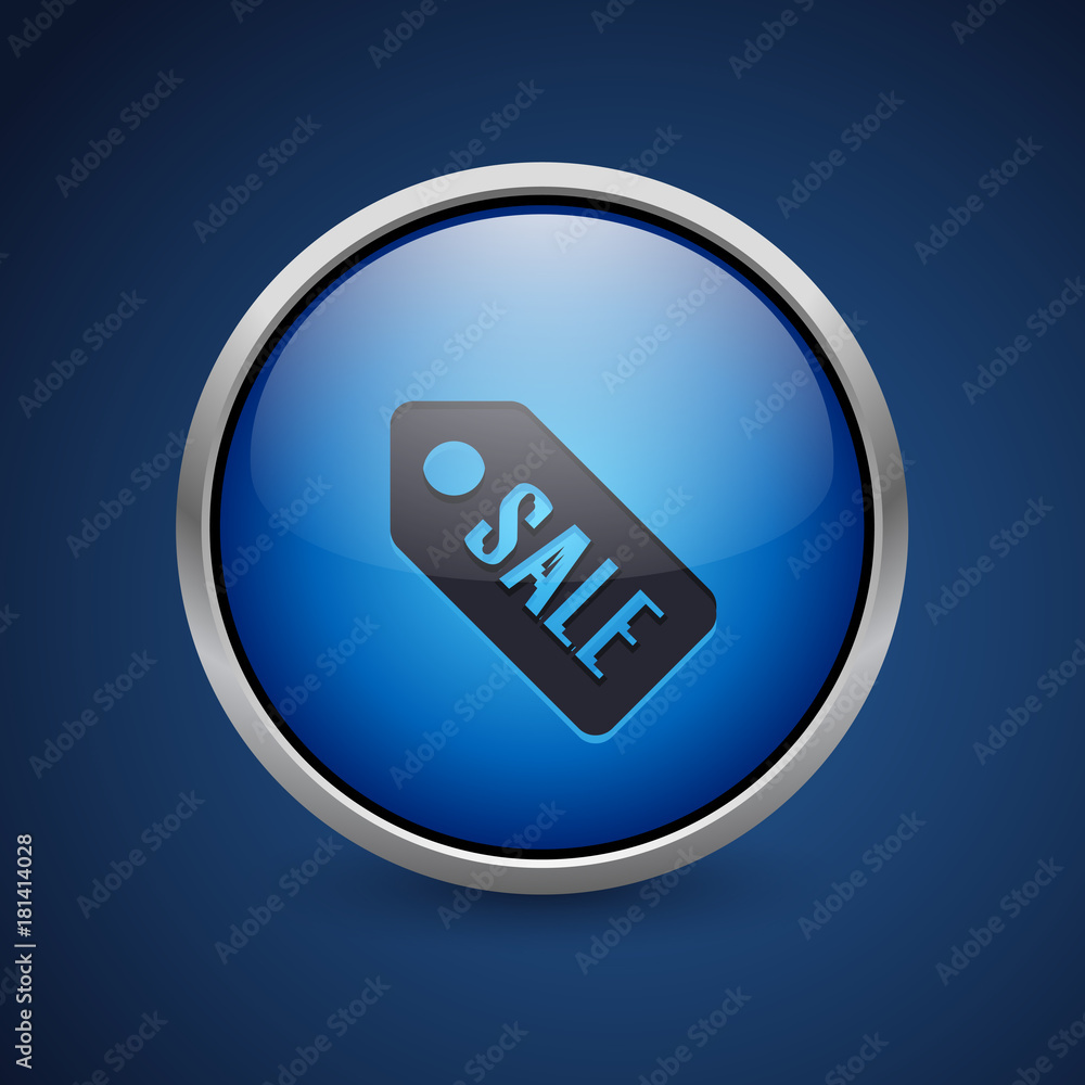 Push Button - Dark Blue Web Icon Push Button - Dark Blue Web Icon