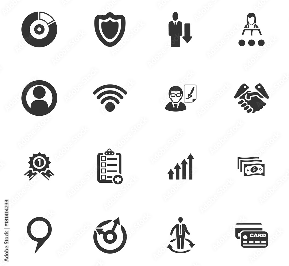Business icons set Business icons set