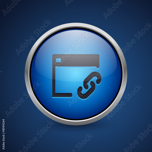 Push Button - Dark Blue Web Icon