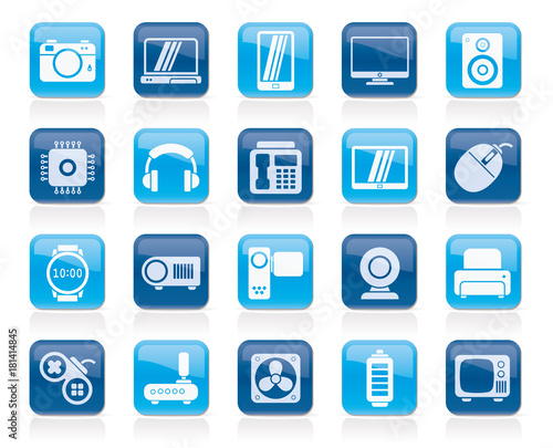 different types of electronics icons - vector icon set © Stoyan Haytov
