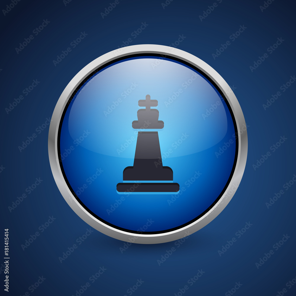 Push Button - Dark Blue Web Icon Push Button - Dark Blue Web Icon