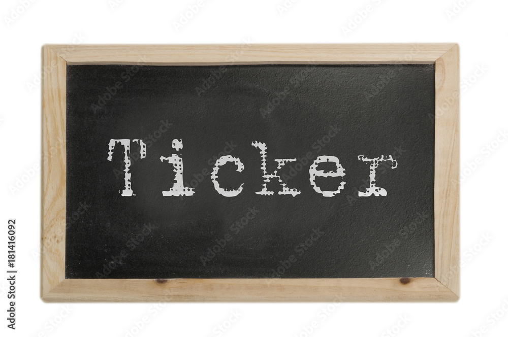 Fototapeta premium Ticker - Symbolfoto