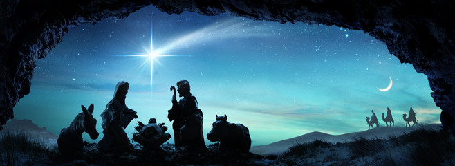 Nativity Of Jesus - Scene With The Holy Family
