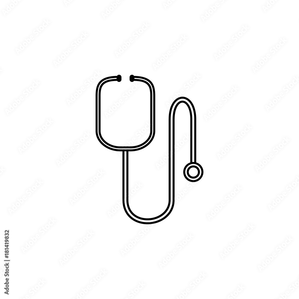 Stethoscope or steth - medical icon Stethoscope or steth - medical icon