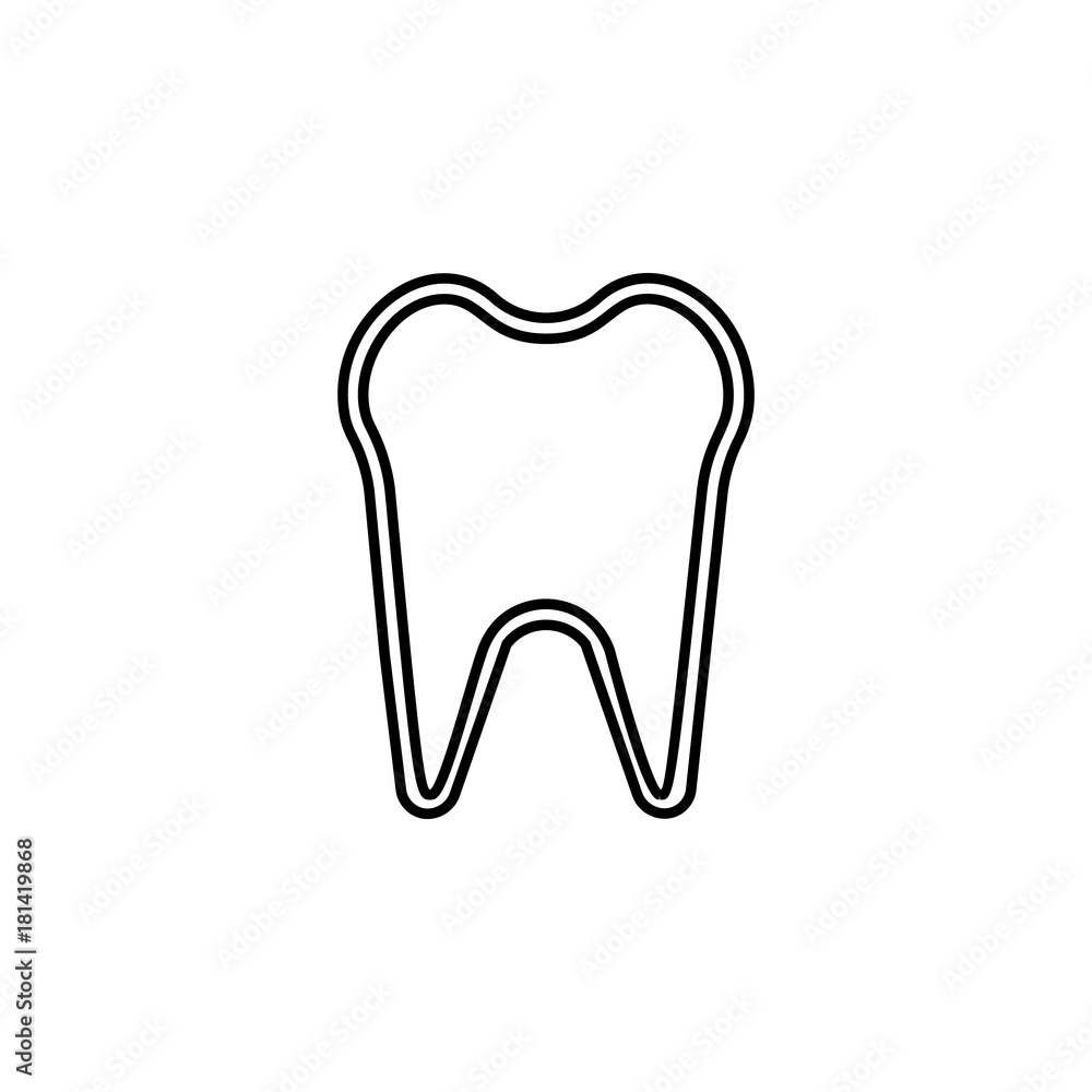 tooth line icon tooth line icon