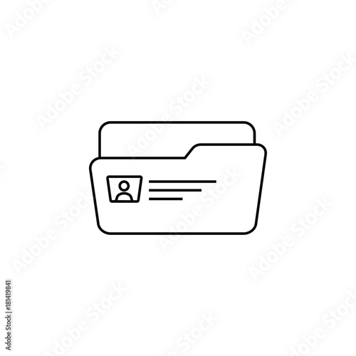 Medical Document icon. Archive data file