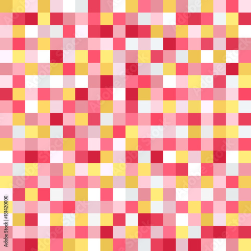 Square pattern. Pixel vector seamless background