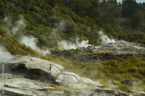 wai o tapu national park new zealand photo