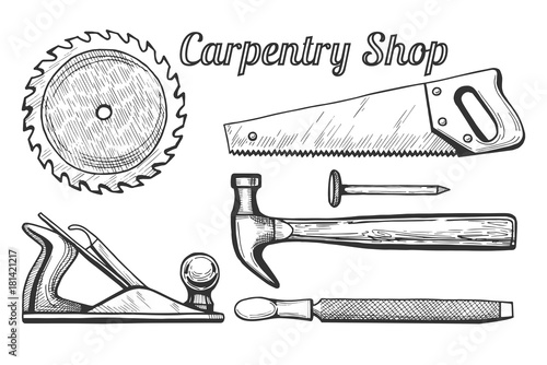 Carpentry shop icons
