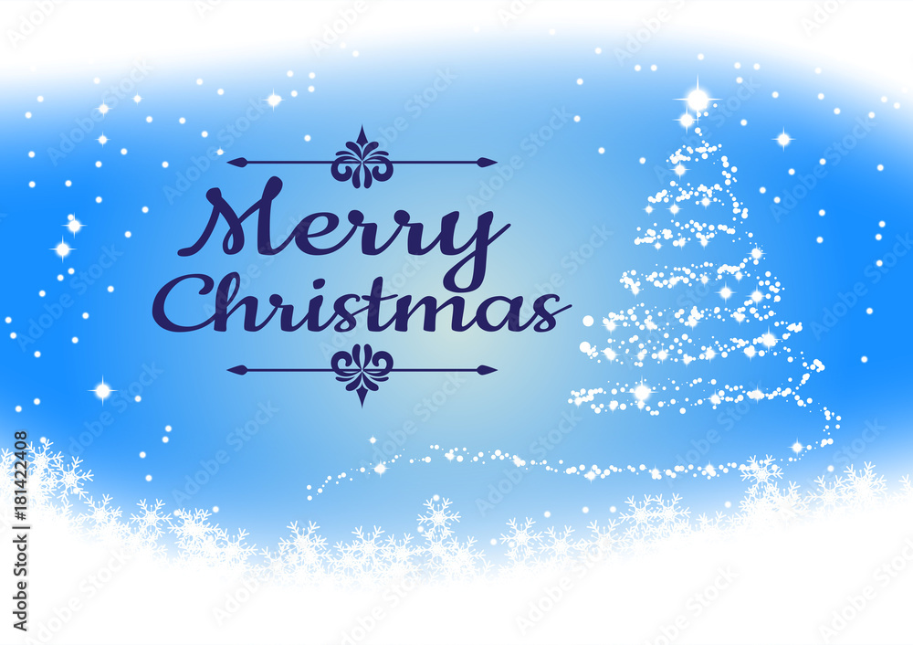 Snowflake on Blue Background for Christmas Season, Vector illustration Snowflake on Blue Background for Christmas Season, Vector illustration