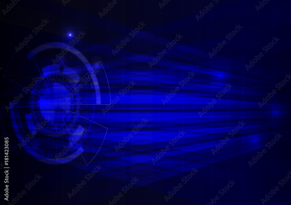Blue vector technology abstract background concept Blue vector technology abstract background concept