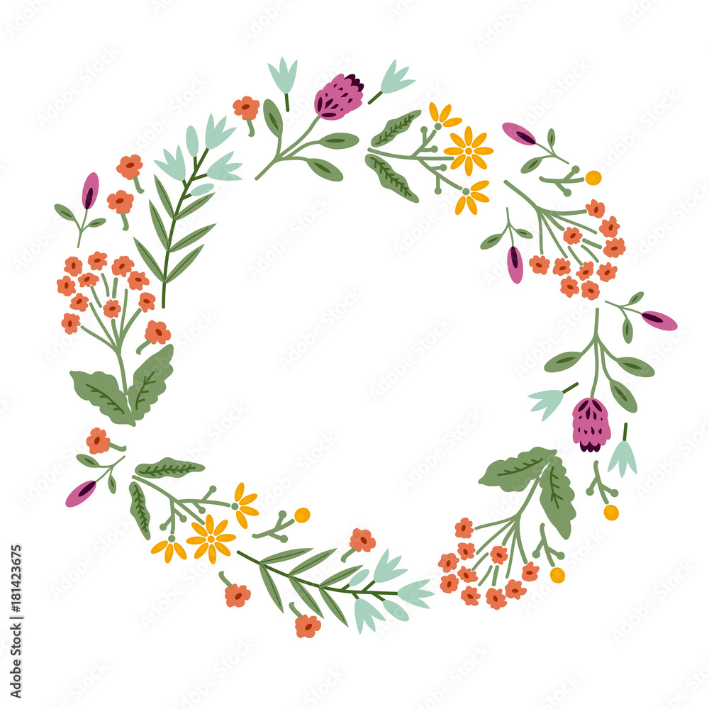 Decorative floral frame Decorative floral frame