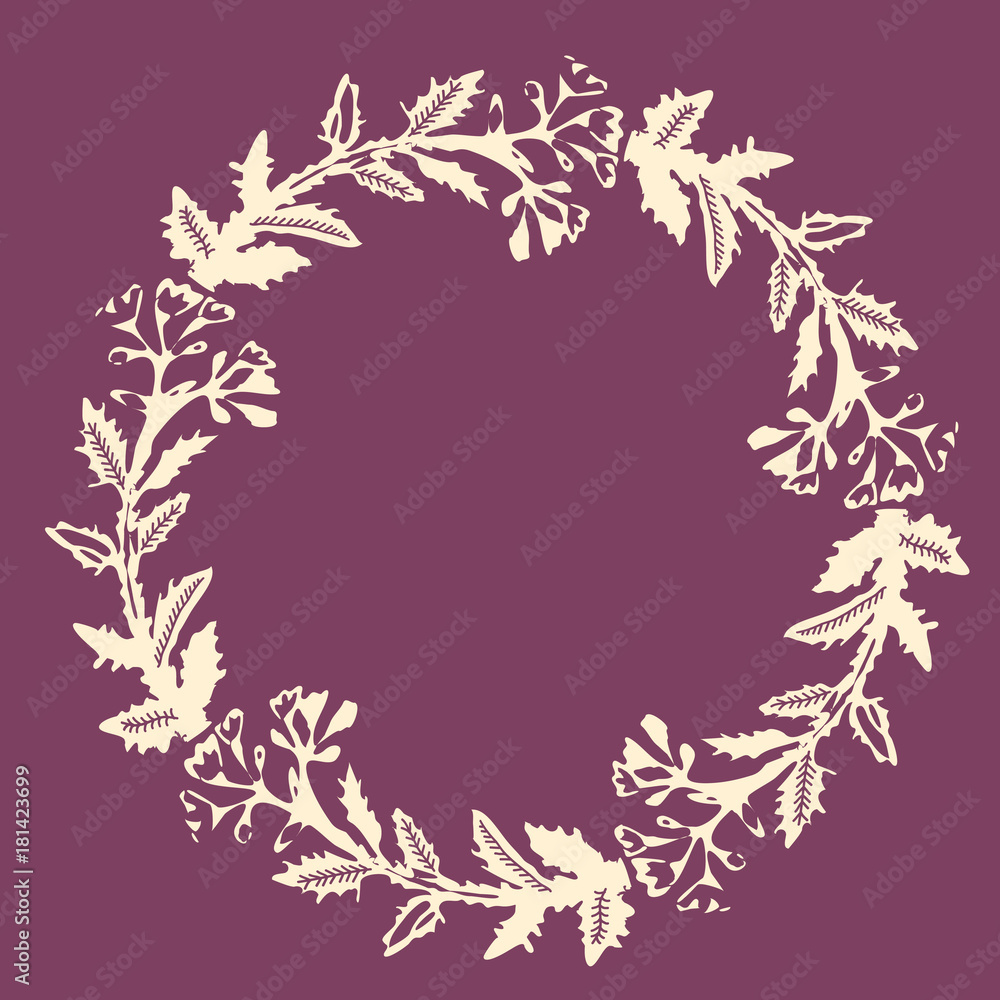 Decorative floral frame Decorative floral frame
