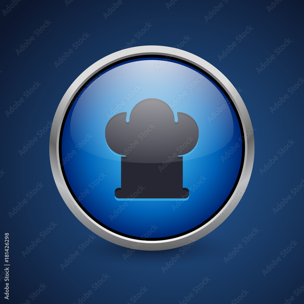 Push Button - Dark Blue Web Icon Push Button - Dark Blue Web Icon