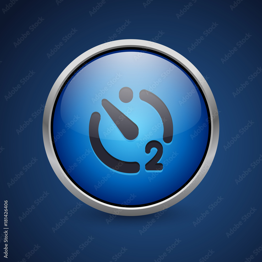 Push Button - Dark Blue Web Icon Push Button - Dark Blue Web Icon