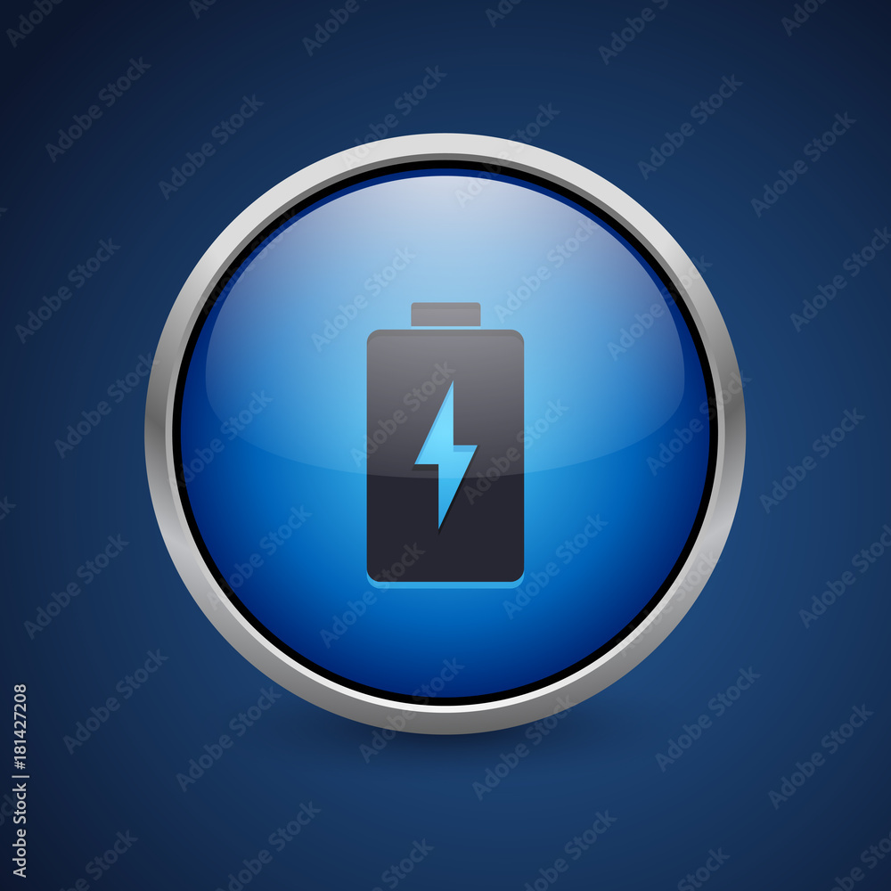 Push Button - Dark Blue Web Icon Push Button - Dark Blue Web Icon