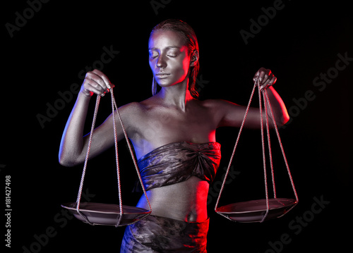 Beautiful young woman with ...