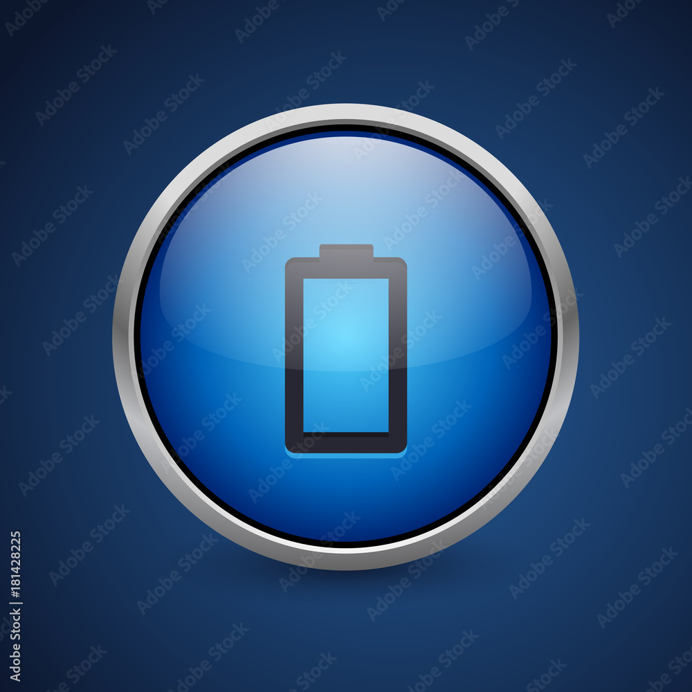 Push Button - Dark Blue Web Icon Push Button - Dark Blue Web Icon