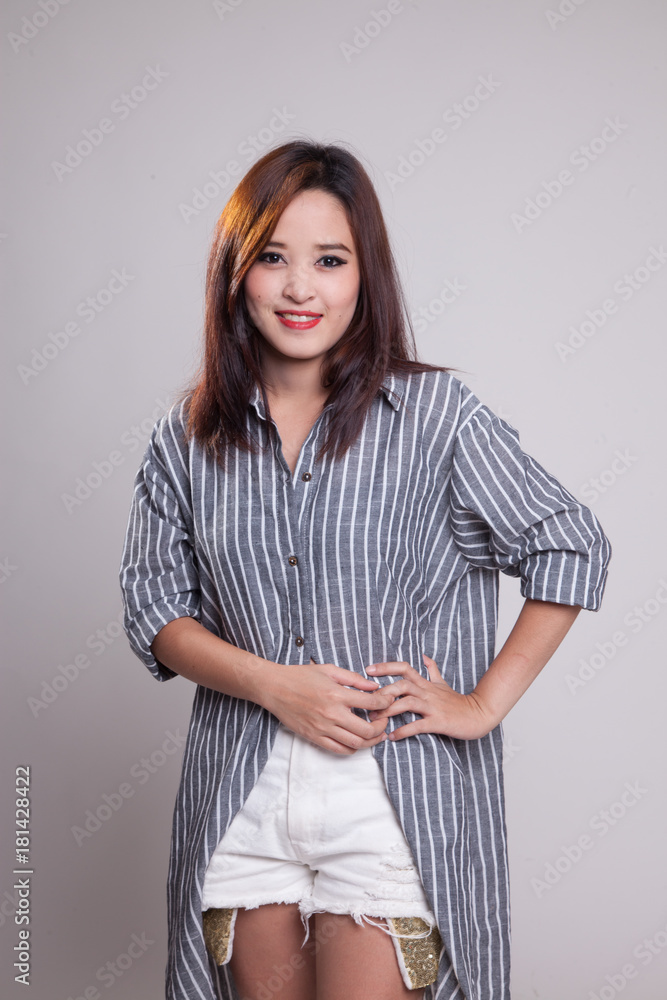 Fototapeta premium Beautiful young Asian woman.