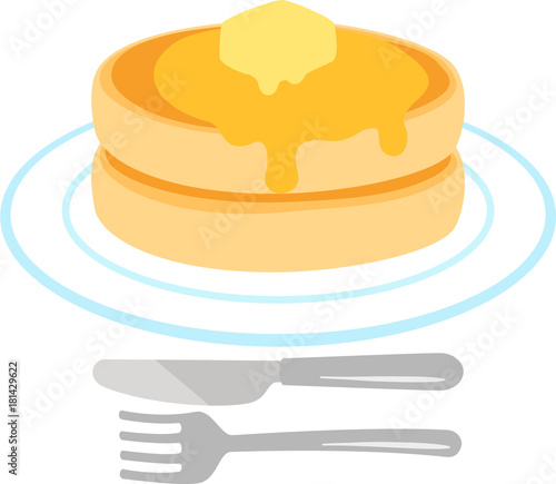 シンプルなパンケーキ