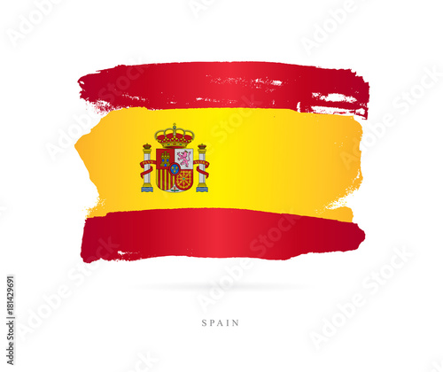 Flag of Spain. Abstract concept