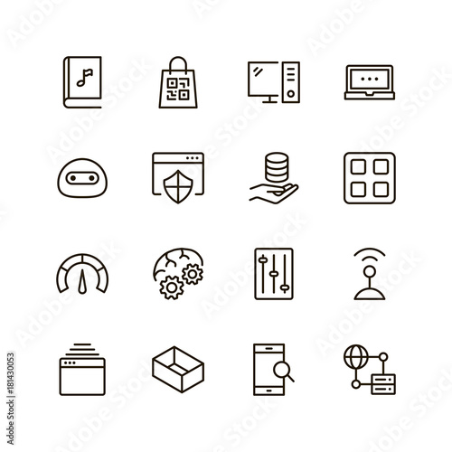 VR icon set