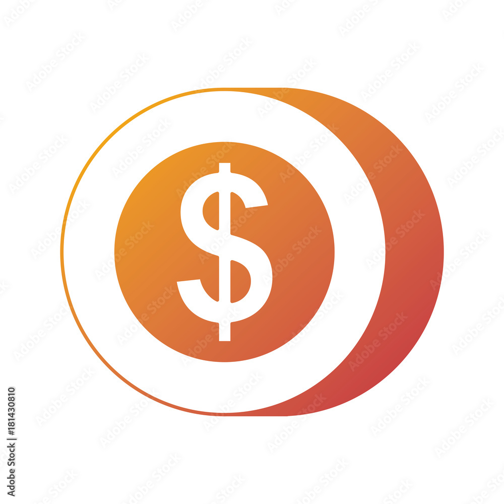 coin dollar money cash payment mobile button vector illustration coin dollar money cash payment mobile button vector illustration