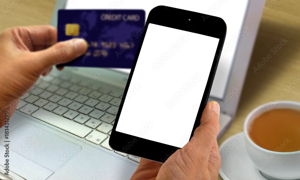 Online purchase concept Online purchase concept