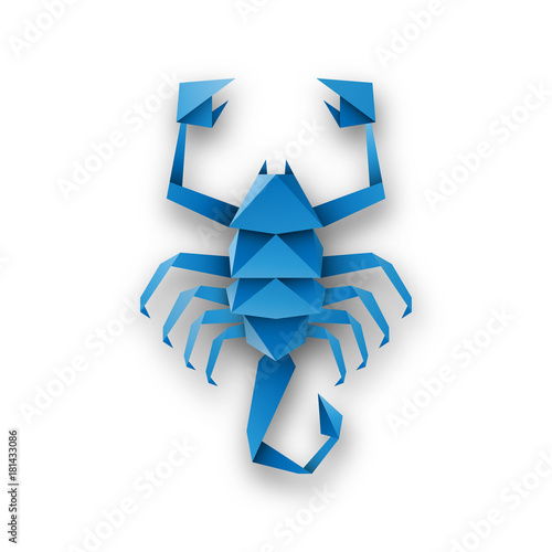 skorpion origami wektor #181433086