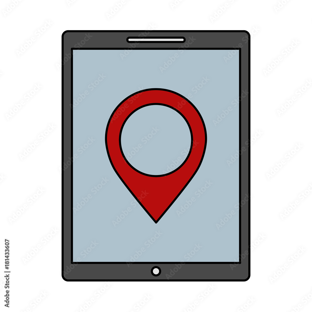 device technology tablet computer pin map navigation vector illustration device technology tablet computer pin map navigation vector illustration