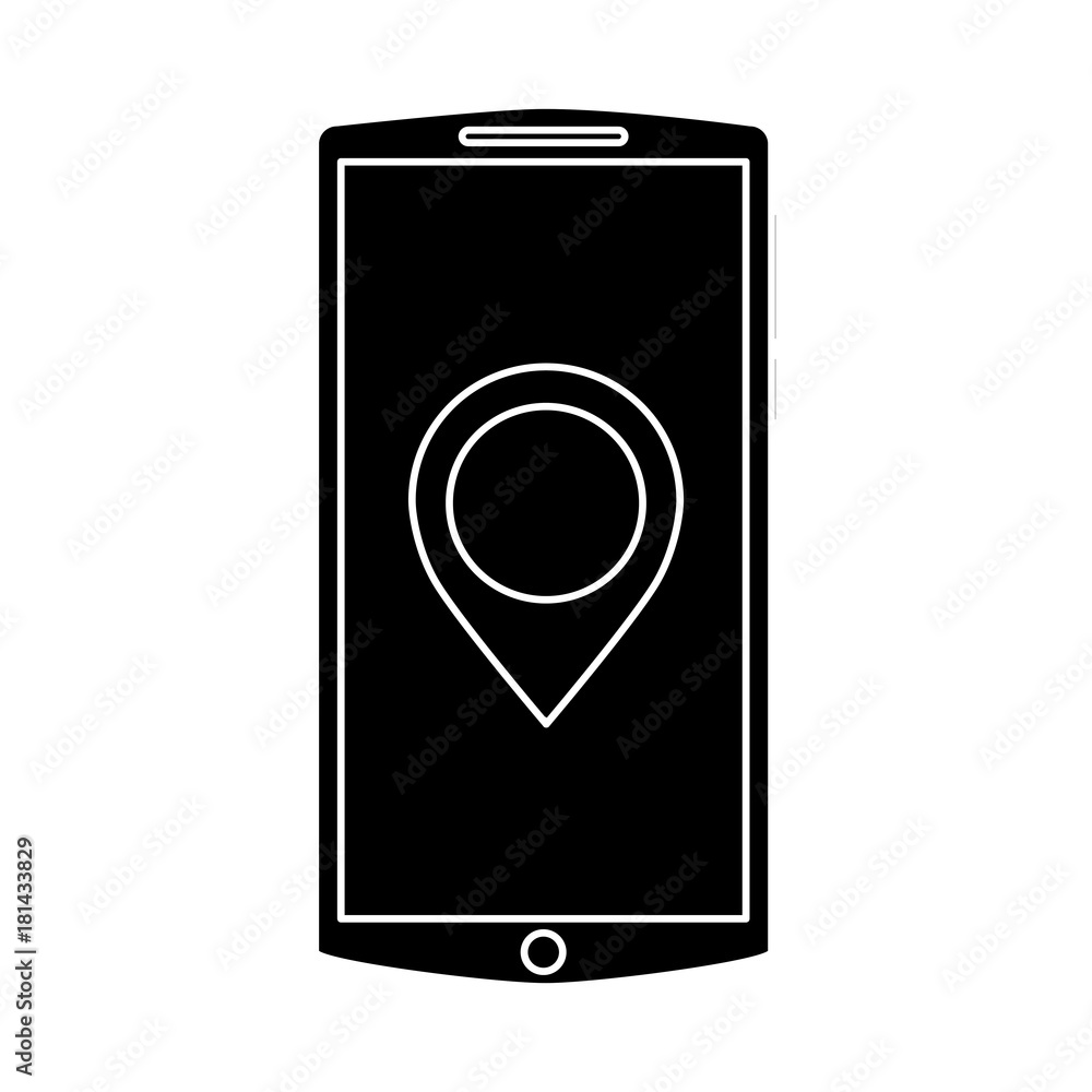 mobile phone gadget technology touch screen vector illustration mobile phone gadget technology touch screen vector illustration