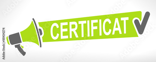 certificat sur mégaphone