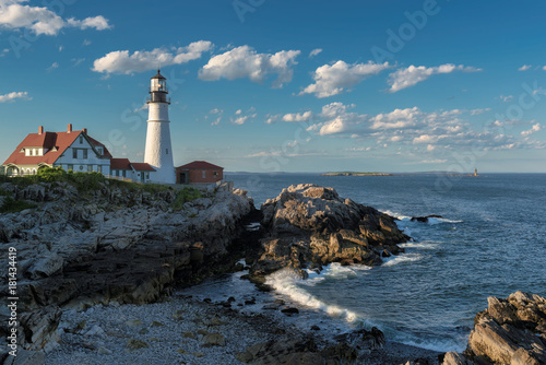 Portland Head Light in Cape Elizabeth, Maine, USA. 