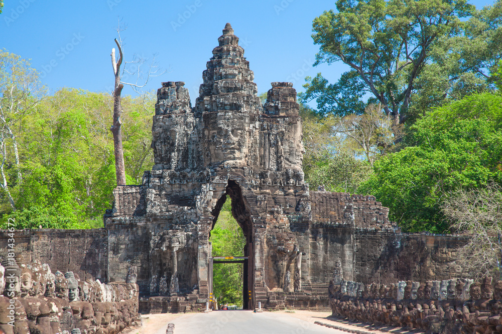 South Gates of Angkor Thom, Siem Reap, Cambodia