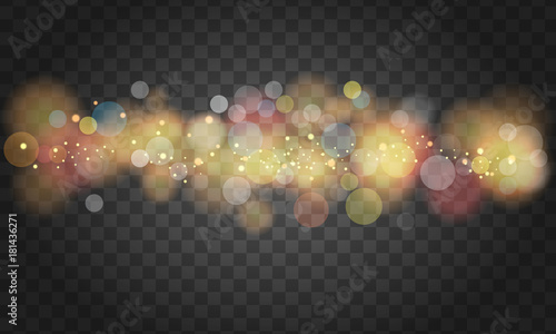 Soft glowing colored bokeh and lights.