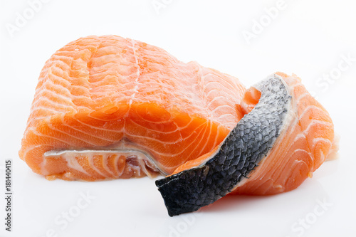 Fillet and salmon steak, trout, red fish