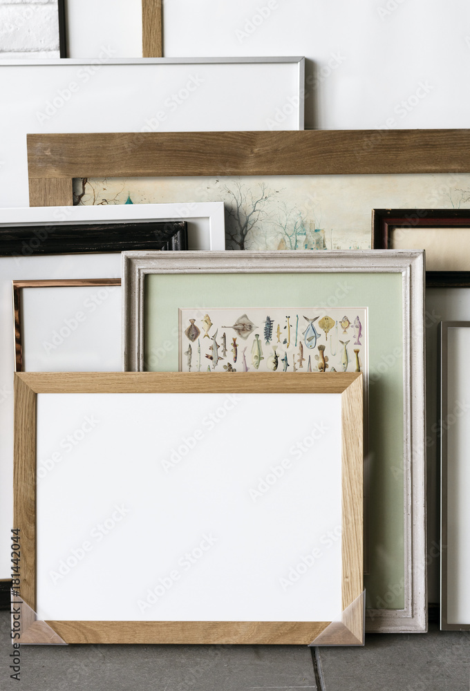 Fototapeta premium Design space with photo frame