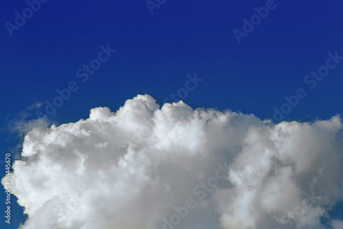 Cloudscape. The vast blue sky and white cloud.Cumulus cloud. picture background website or art work design. freedom with sky.