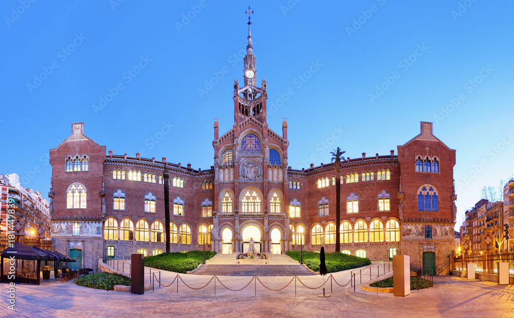 Hospital of the Holy Cross and Saint Paul, (Hospital de la Santa Creu i de Sant Pau), Barcelona.