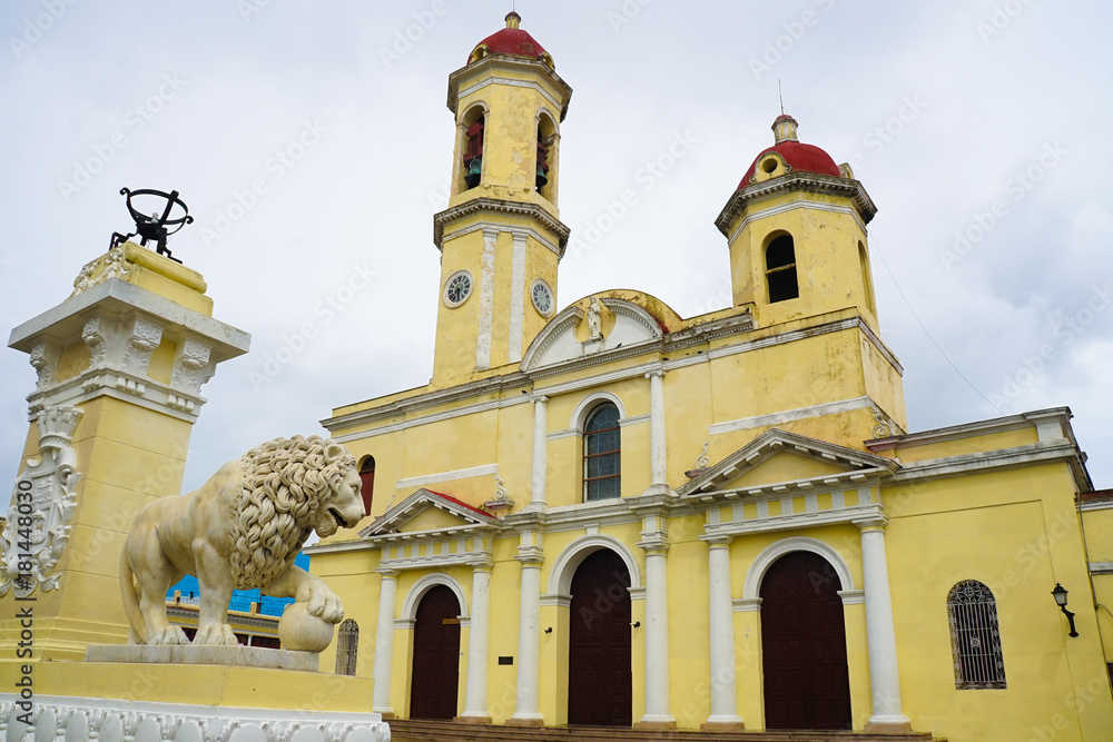 Fototapeta premium Cienfuegos during Hurrican Irma