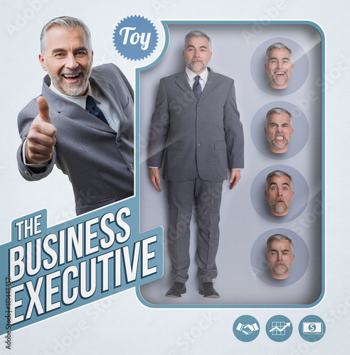 The business executive lifelike doll