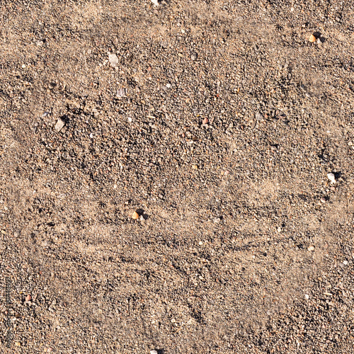 seamless sandy path road with boot tracks. background, texture.