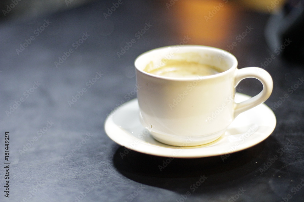 hot coffee with latte in the morning hot coffee with latte in the morning