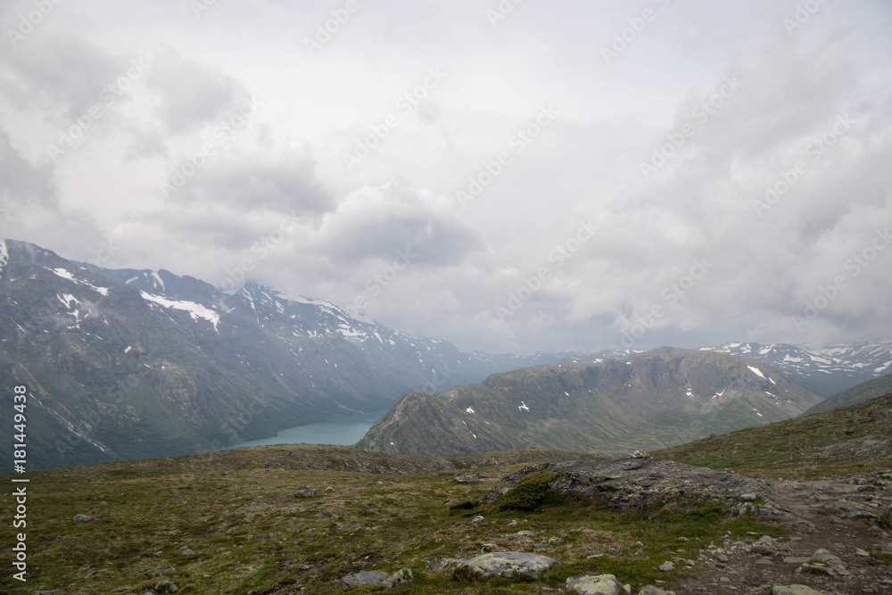 Fototapeta premium Turystyka górska w Norwegii