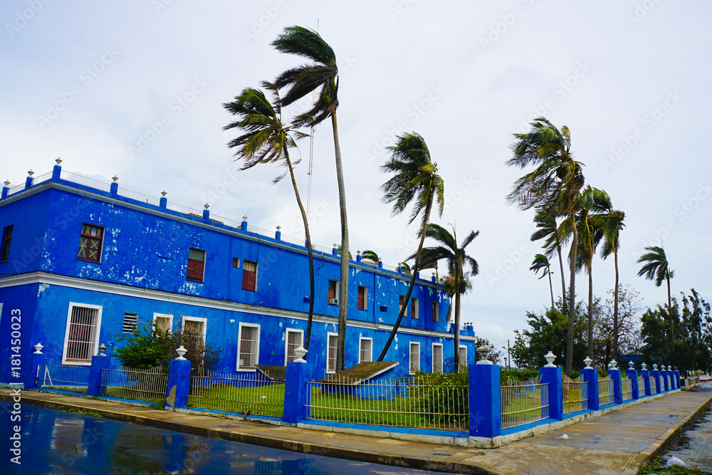 Obraz premium Camagüey during Hurricane Irma